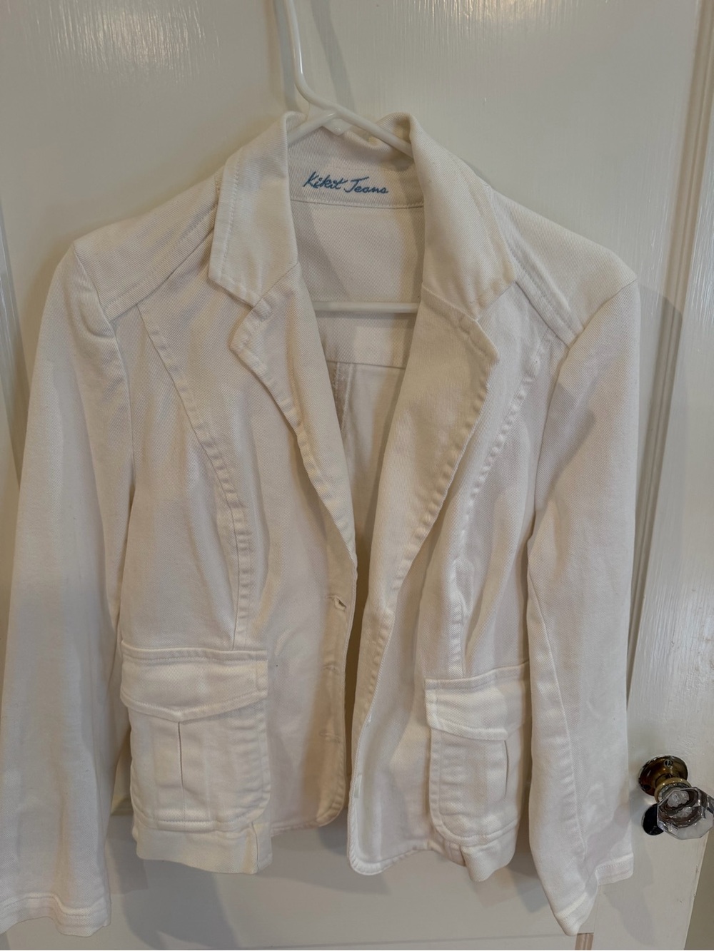 Limit Women's White Tailored Denim Jacket